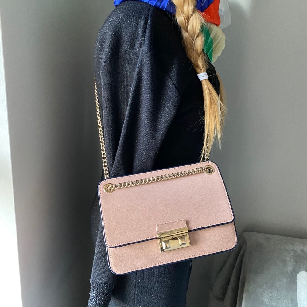 Chalk Bella Small Saffiano Crossbody​